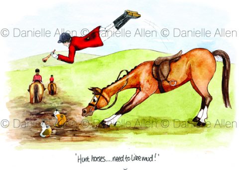 Hunt Horses Like Mud
